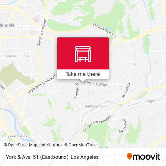York & Ave. 51 (Eastbound) map