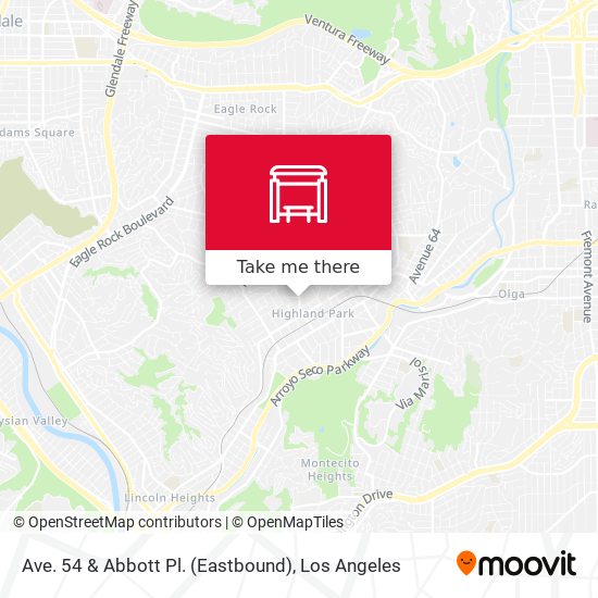 Ave. 54 & Abbott Pl. (Eastbound) map