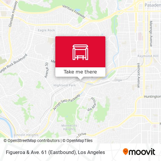 Mapa de Figueroa & Ave. 61 (Eastbound)
