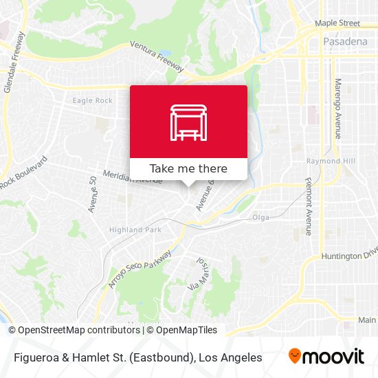 Mapa de Figueroa & Hamlet St. (Eastbound)