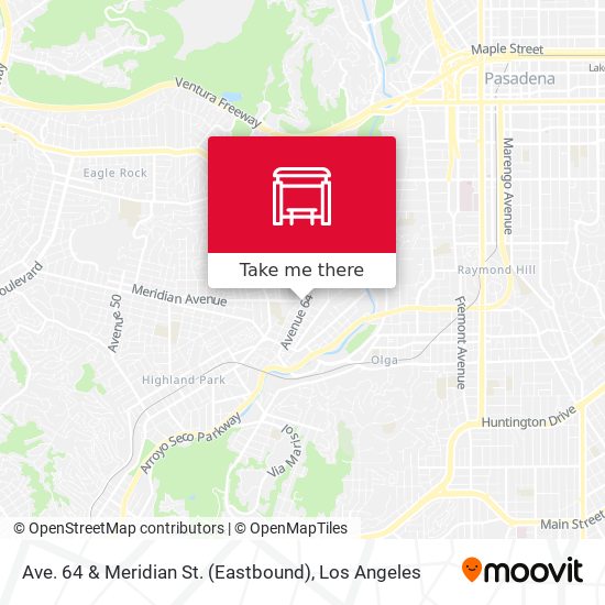Ave. 64 & Meridian St. (Eastbound) map