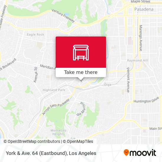 Mapa de York & Ave. 64 (Eastbound)