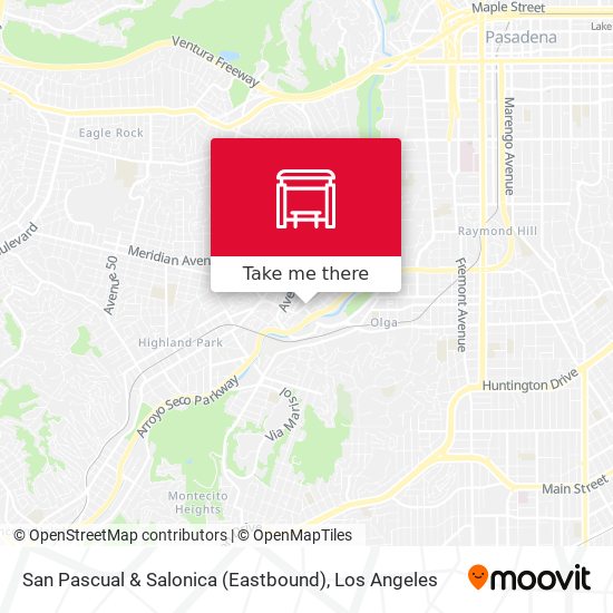 San Pascual & Salonica (Eastbound) map