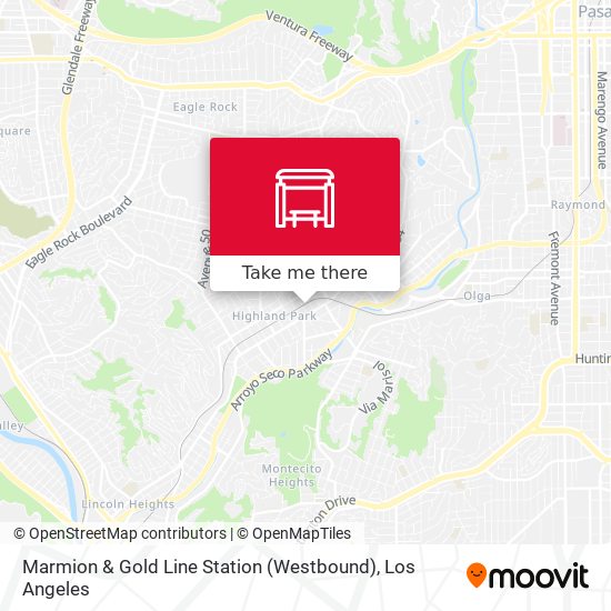 Marmion & Gold Line Station (Westbound) map