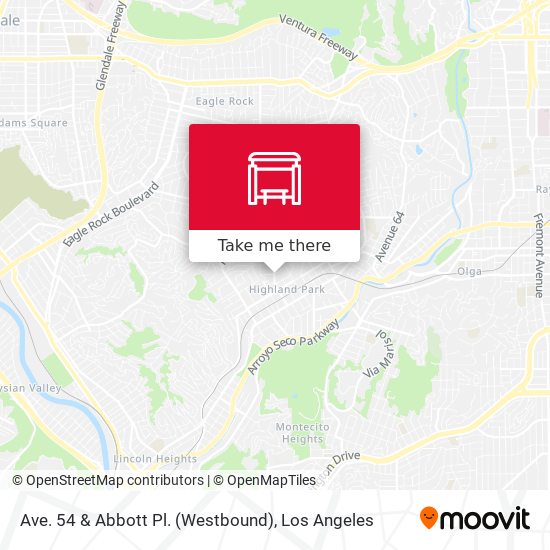 Mapa de Ave. 54 & Abbott Pl. (Westbound)