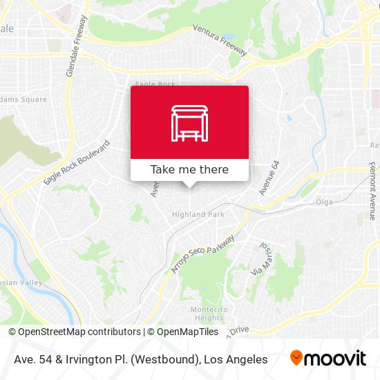 Ave. 54 & Irvington Pl. (Westbound) map