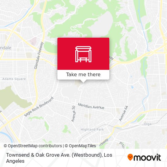 Townsend & Oak Grove Ave. (Westbound) map