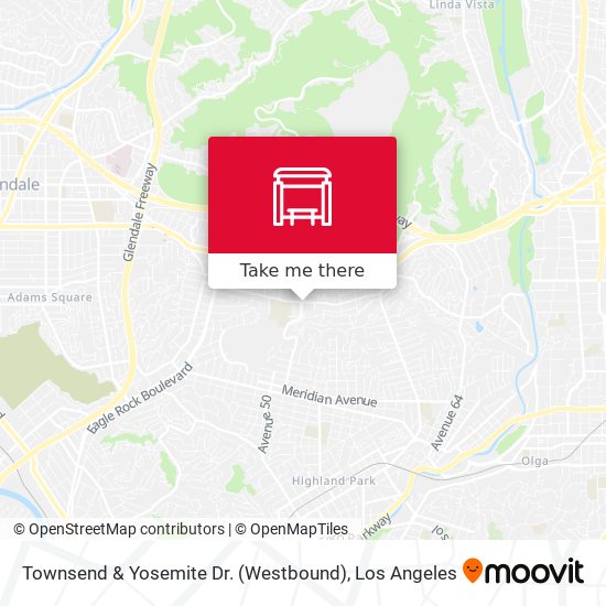 Townsend & Yosemite Dr. (Westbound) map