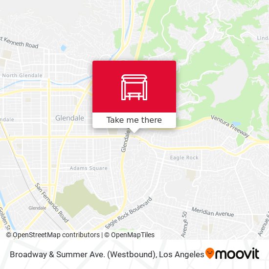 Mapa de Broadway & Summer Ave. (Westbound)