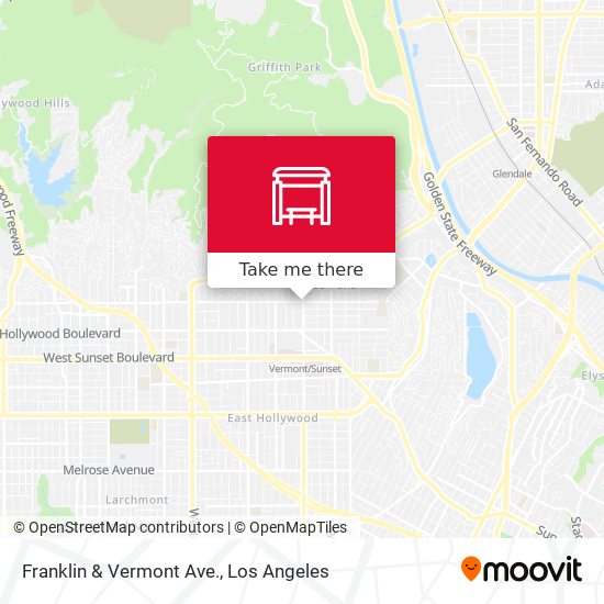 Franklin & Vermont Ave. map