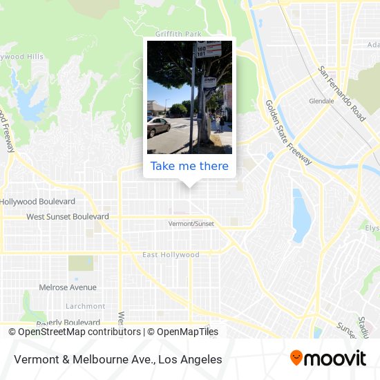 Mapa de Vermont & Melbourne Ave.