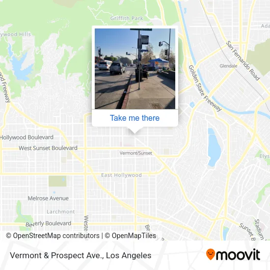 Vermont & Prospect Ave. map