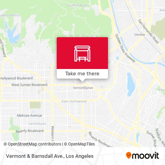 Vermont & Barnsdall Ave. map