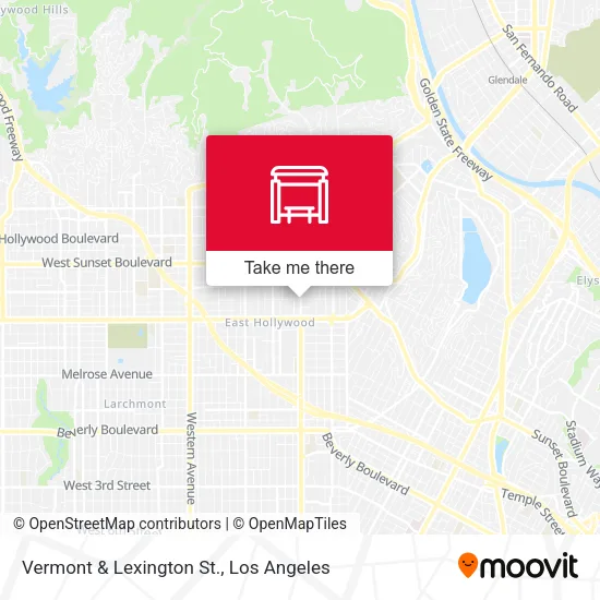 Vermont & Lexington St. map