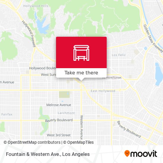 Mapa de Fountain & Western Ave.