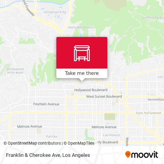 Mapa de Franklin & Cherokee Ave