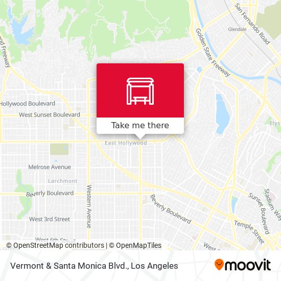 Vermont & Santa Monica Blvd. map