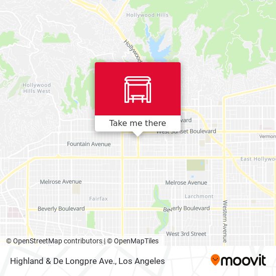 Mapa de Highland & De Longpre Ave.