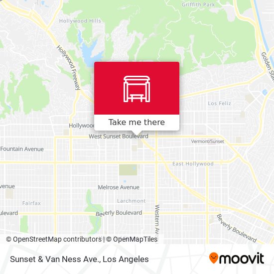 Sunset & Van Ness Ave. map