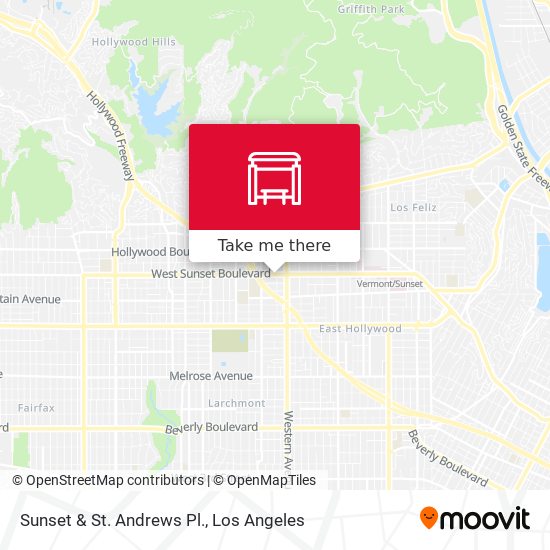 Sunset & St. Andrews Pl. map