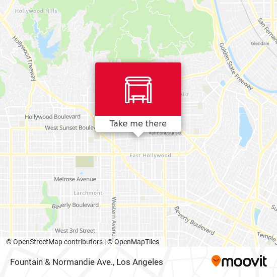 Mapa de Fountain & Normandie Ave.