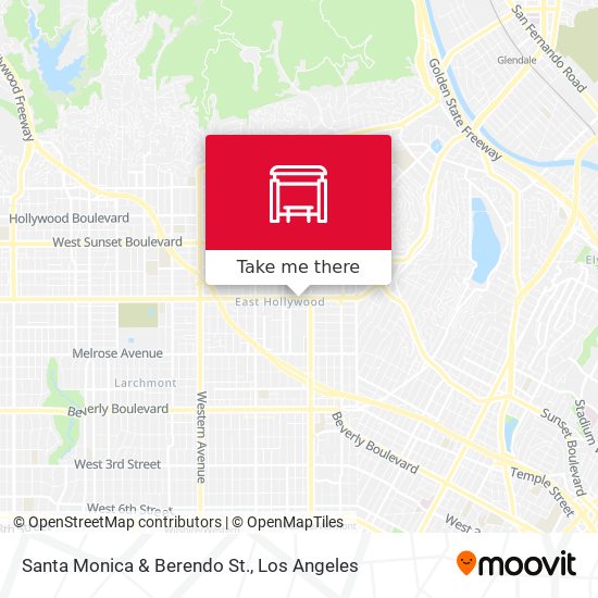 Santa Monica & Berendo St. map