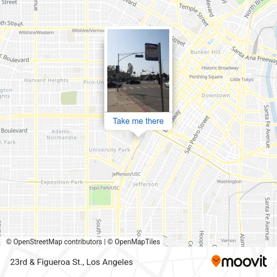 23rd & Figueroa St. map