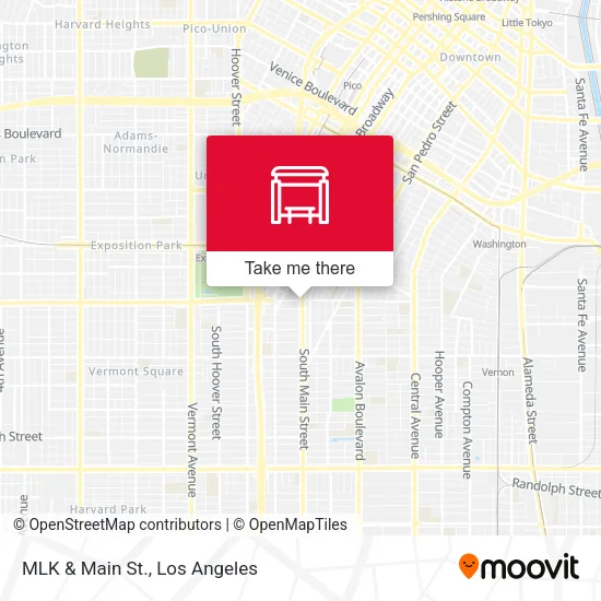 MLK & Main St. map