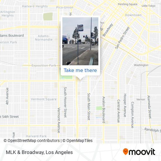 MLK & Broadway map