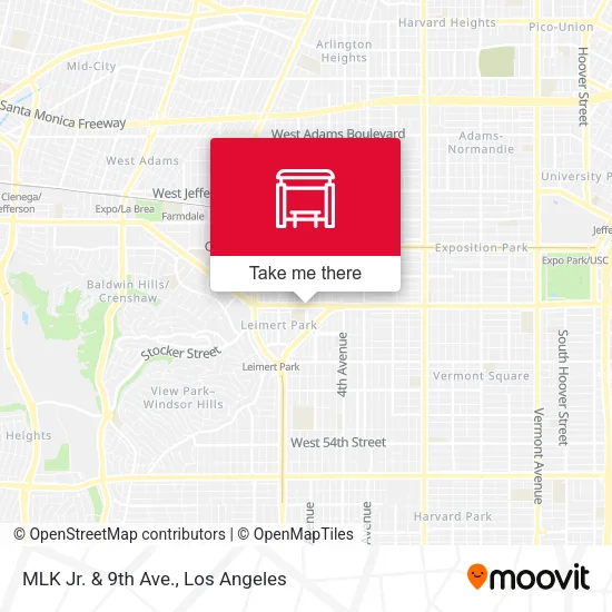 MLK Jr. & 9th Ave. map
