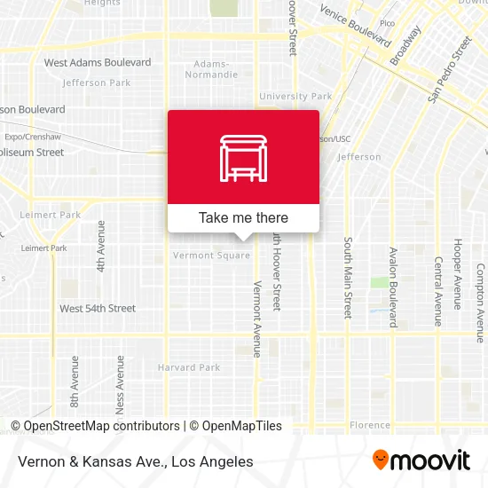Mapa de Vernon & Kansas Ave.