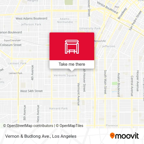 Mapa de Vernon & Budlong Ave.