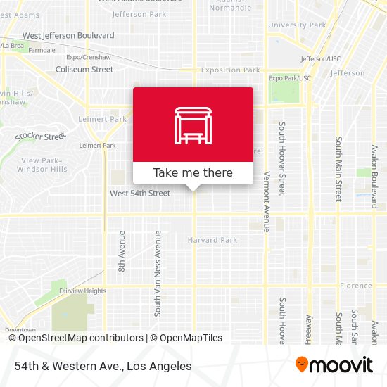 Mapa de 54th & Western Ave.