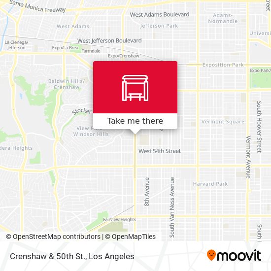 Mapa de Crenshaw & 50th St.
