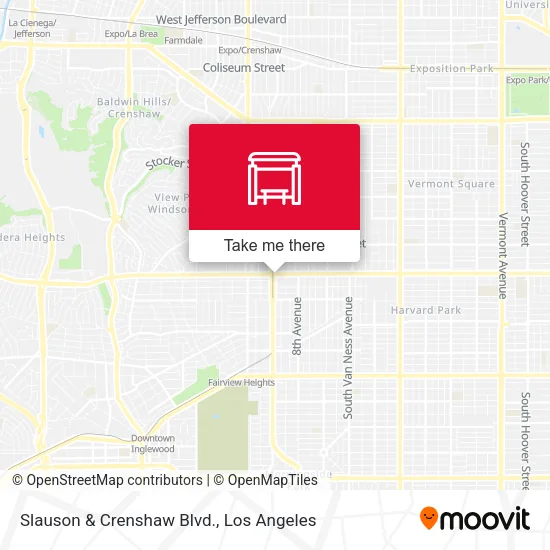 Mapa de Slauson & Crenshaw Blvd.