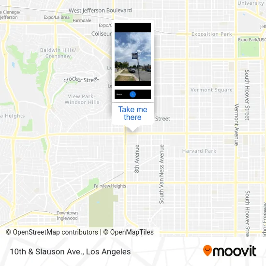 Mapa de 10th & Slauson Ave.