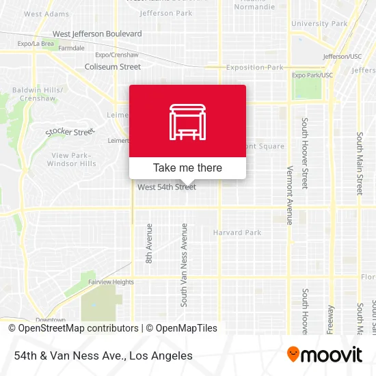 Mapa de 54th & Van Ness Ave.