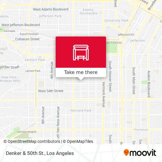 Mapa de Denker & 50th St.