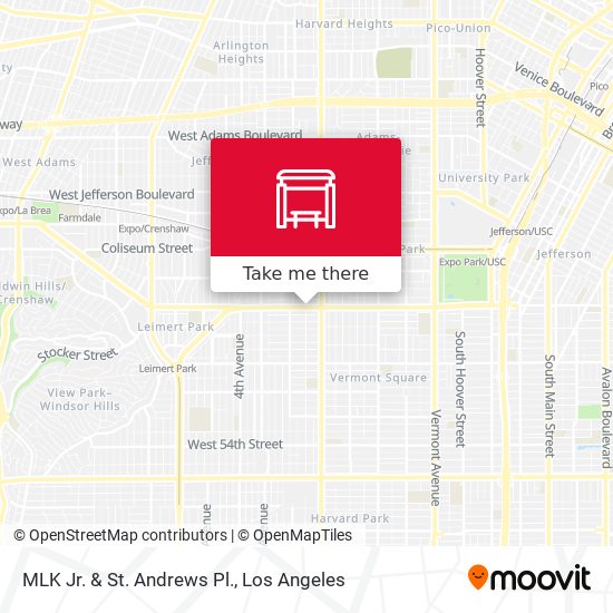 MLK Jr. & St. Andrews Pl. map