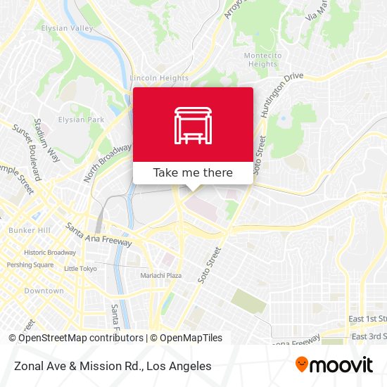 Mapa de Zonal Ave & Mission Rd.