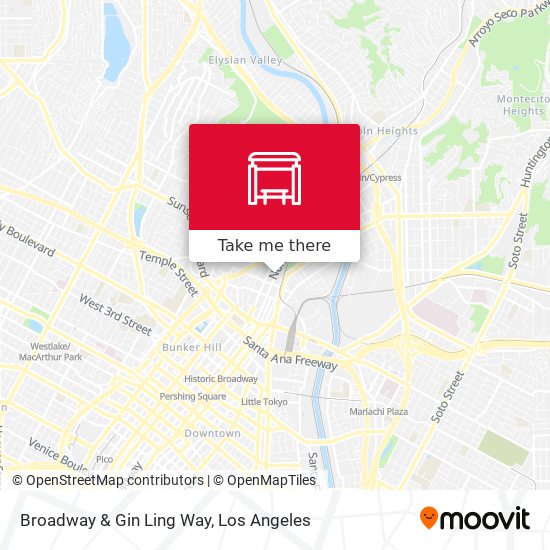 Broadway & Gin Ling Way map
