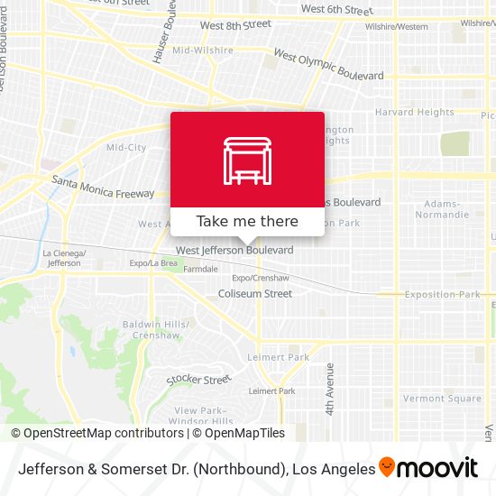 Jefferson & Somerset Dr. (Northbound) map