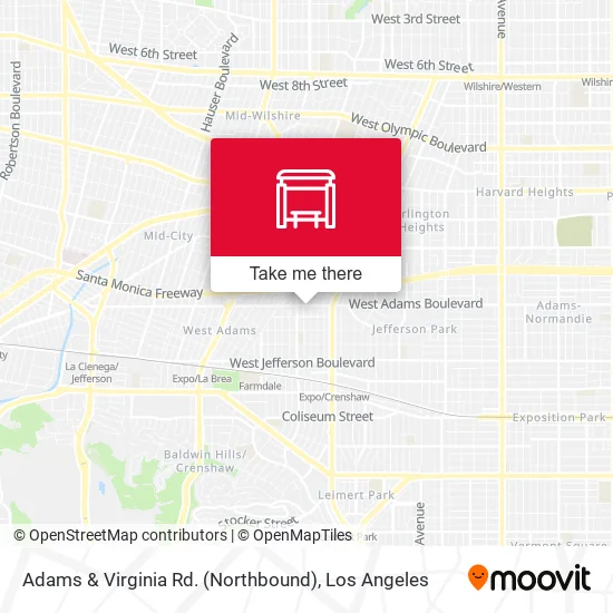 Adams & Virginia Rd. (Northbound) map