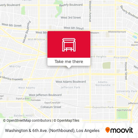Washington & 6th Ave. (Northbound) map