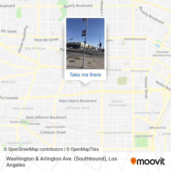 Washington & Arlington Ave. (Southbound) map