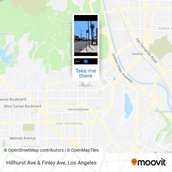 Hillhurst Ave & Finley Ave map