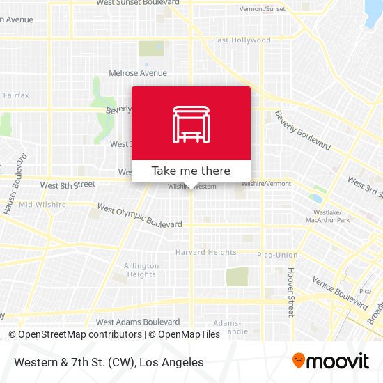 Western & 7th St. (CW) map