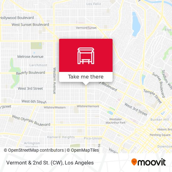 Mapa de Vermont & 2nd St. (CW)