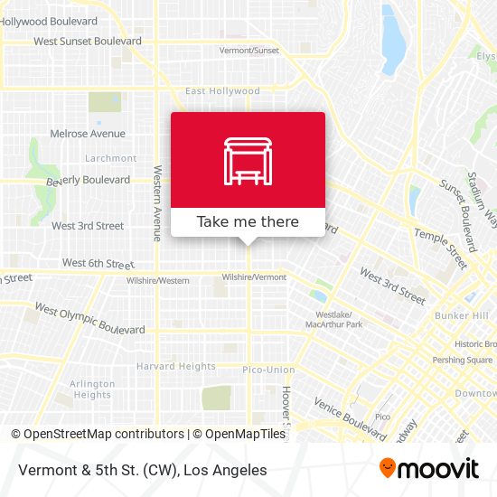 Vermont & 5th St. (CW) map