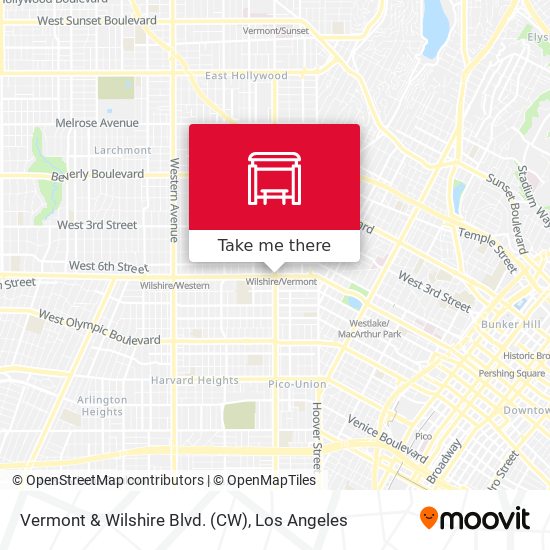 Mapa de Vermont & Wilshire Blvd. (CW)